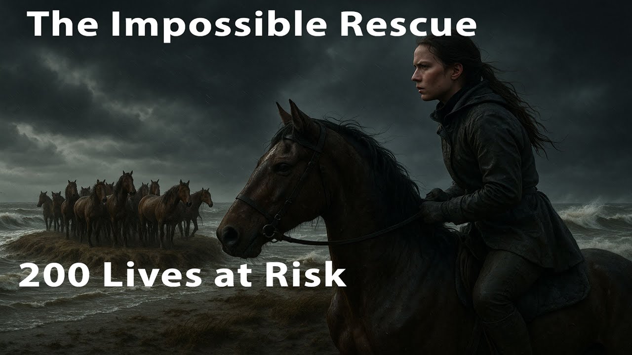 200 Horses Trapped by the Sea… Then they took the risk!