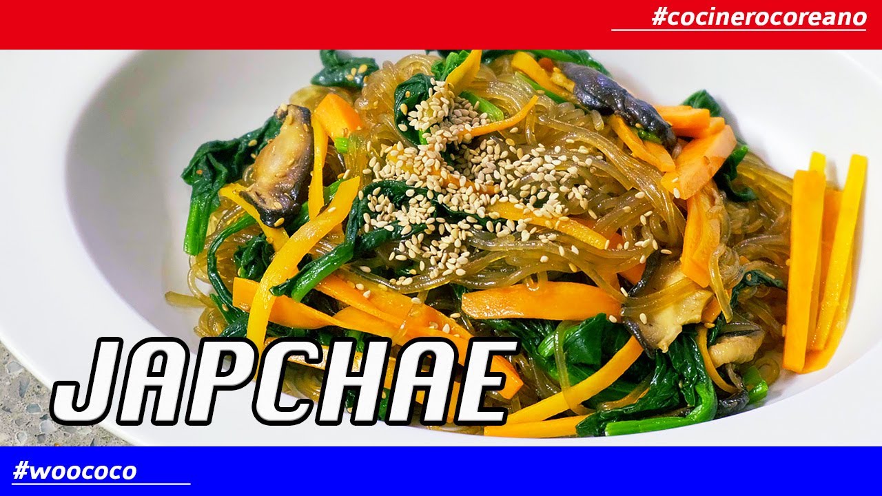 JAPCHAE (para vegetariano) 잡채 l COMIDA COREANA l CÓMO HACER l COCINERO COREANO l RECETA FÁCIL