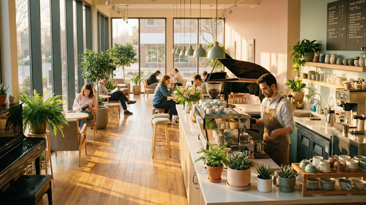 따뜻한 봄 카페 재즈 ☕🌸 평온한 무드