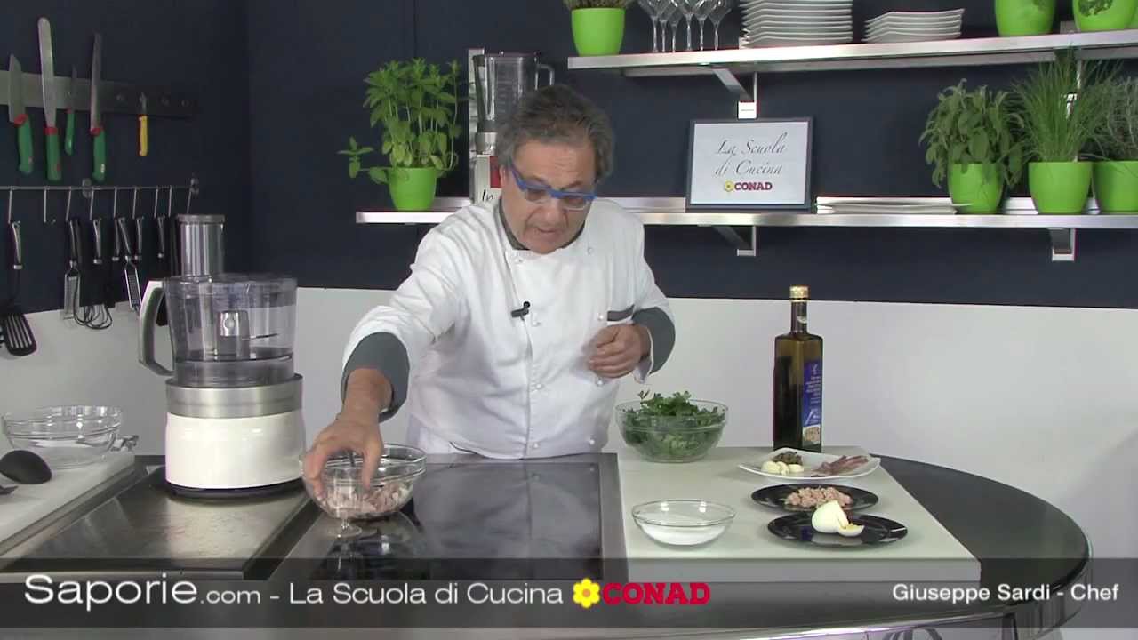 Salse: bagnetto verde | Chef Beppe Sardi | Scuola di cucina Saporie