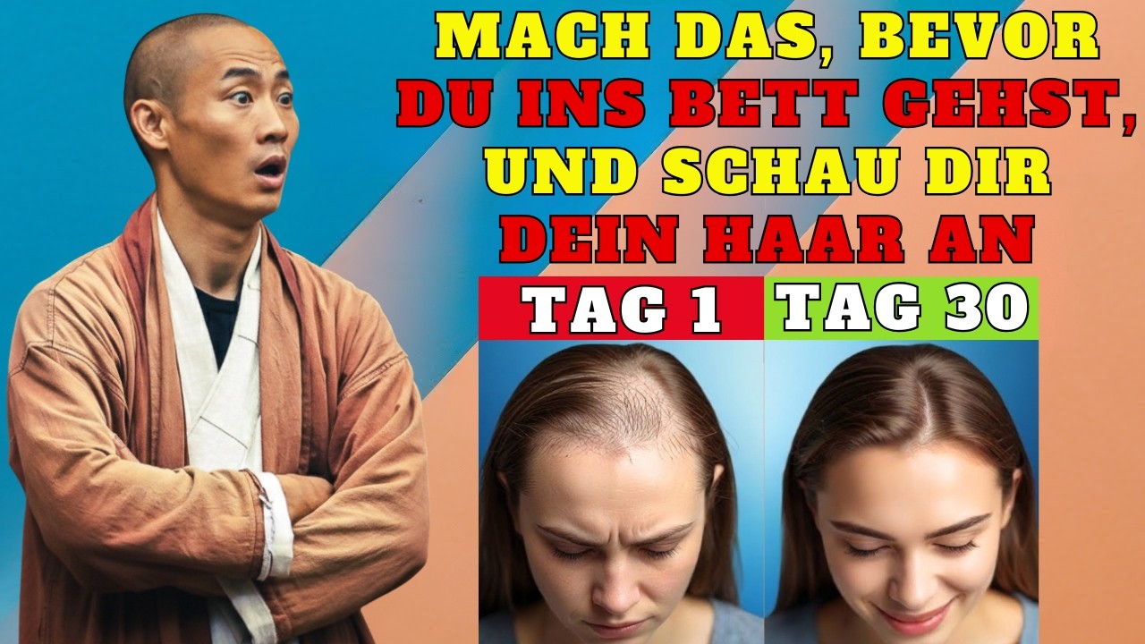 Verwenden Sie 1 Esslöffel DAVON vor dem Schlafengehen = Ihr Haar wächst natürlich nach | Shi Heng Yi