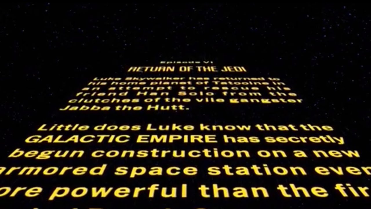 Star Wars: Episode VI Return of the Jedi (1983) - Opening Crawl