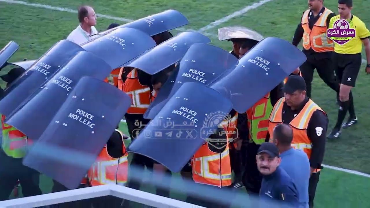 في افتتاح ملعب الجولان الجديد اشتباكات بين لاعبي الجولان ونفط الوسط، في دوري الكرة الممتاز