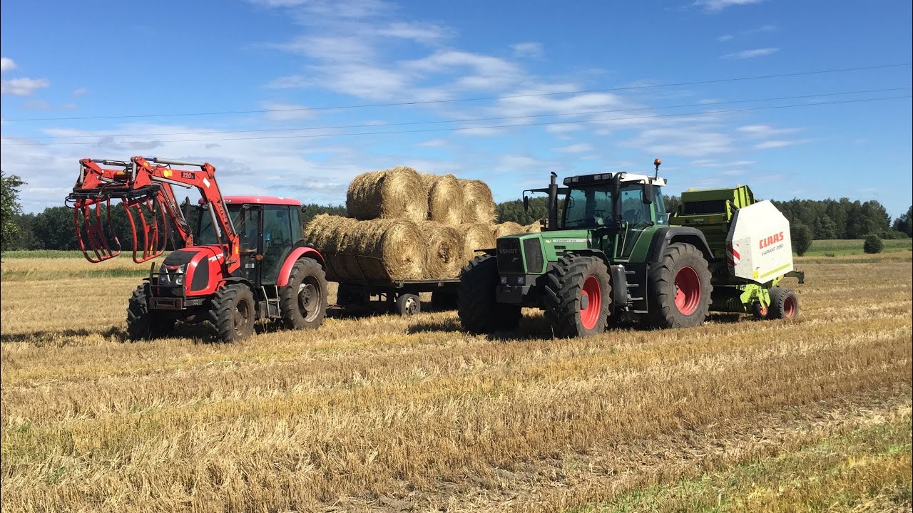 ☆ Lato 2016 ☆ Belowanie i Zbieranie Słomy ☆ ( Fendt Favorit Vario 916, Zetor, Claas Variant 280 )㋡