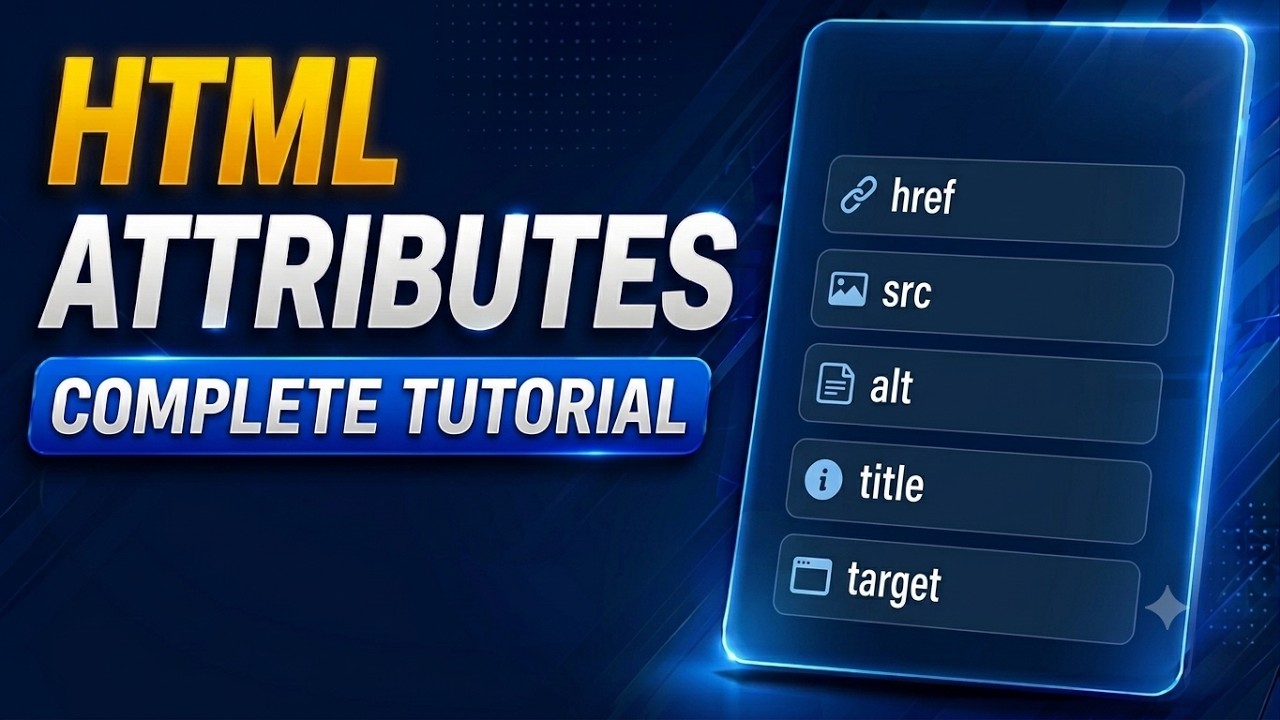 HTML Tutorial Part 4 | HTML Attributes Explained for Beginners