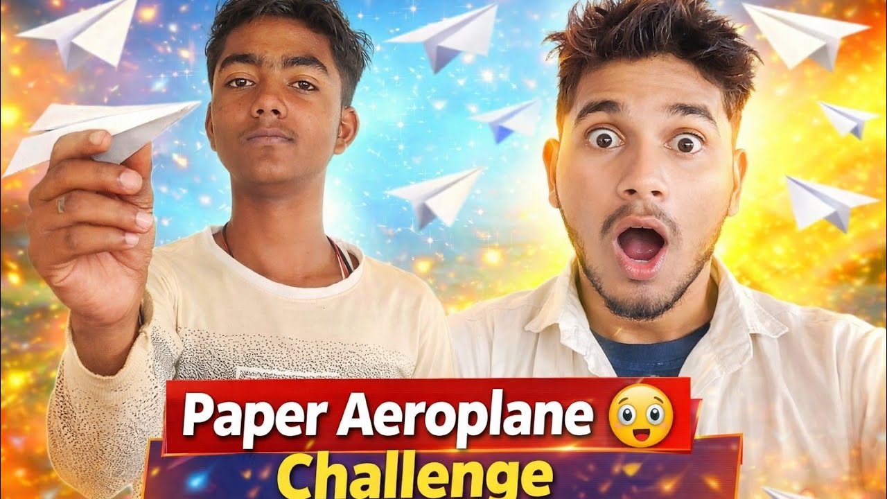 Paper Aeroplane Race Challenge ✈️ 😱😯| Kaun Jeetega?Kaun Sa Paper Plane Sabse Fast? ⏩😱