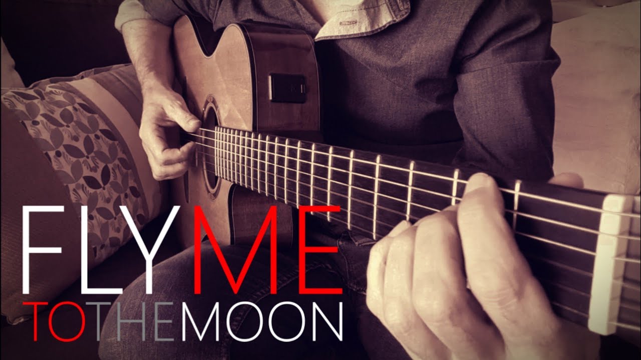 Fly me to the moon - guitar cover + chords - accords de guitare