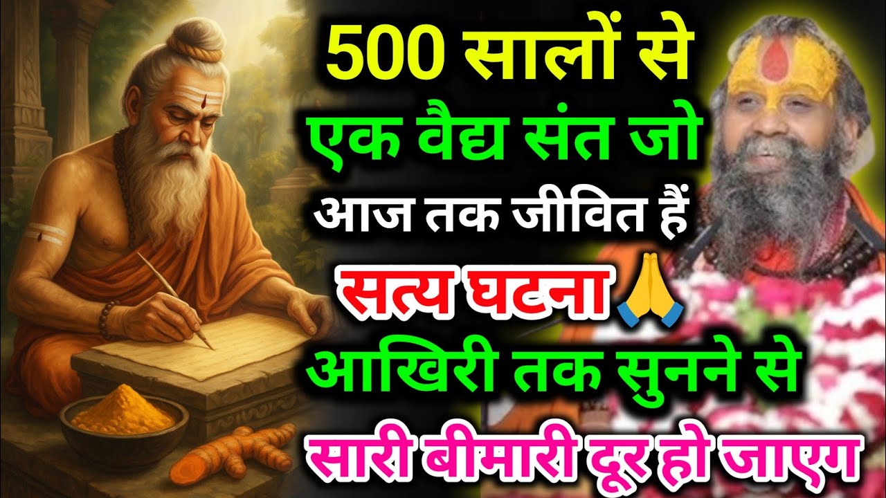 500 सालों से एक वैद्य संत जो आज तक जीवित हैं सत्य घटना🙏आखिरी तक सुनने से सारी बीमारी दूर हो जाएग🌺