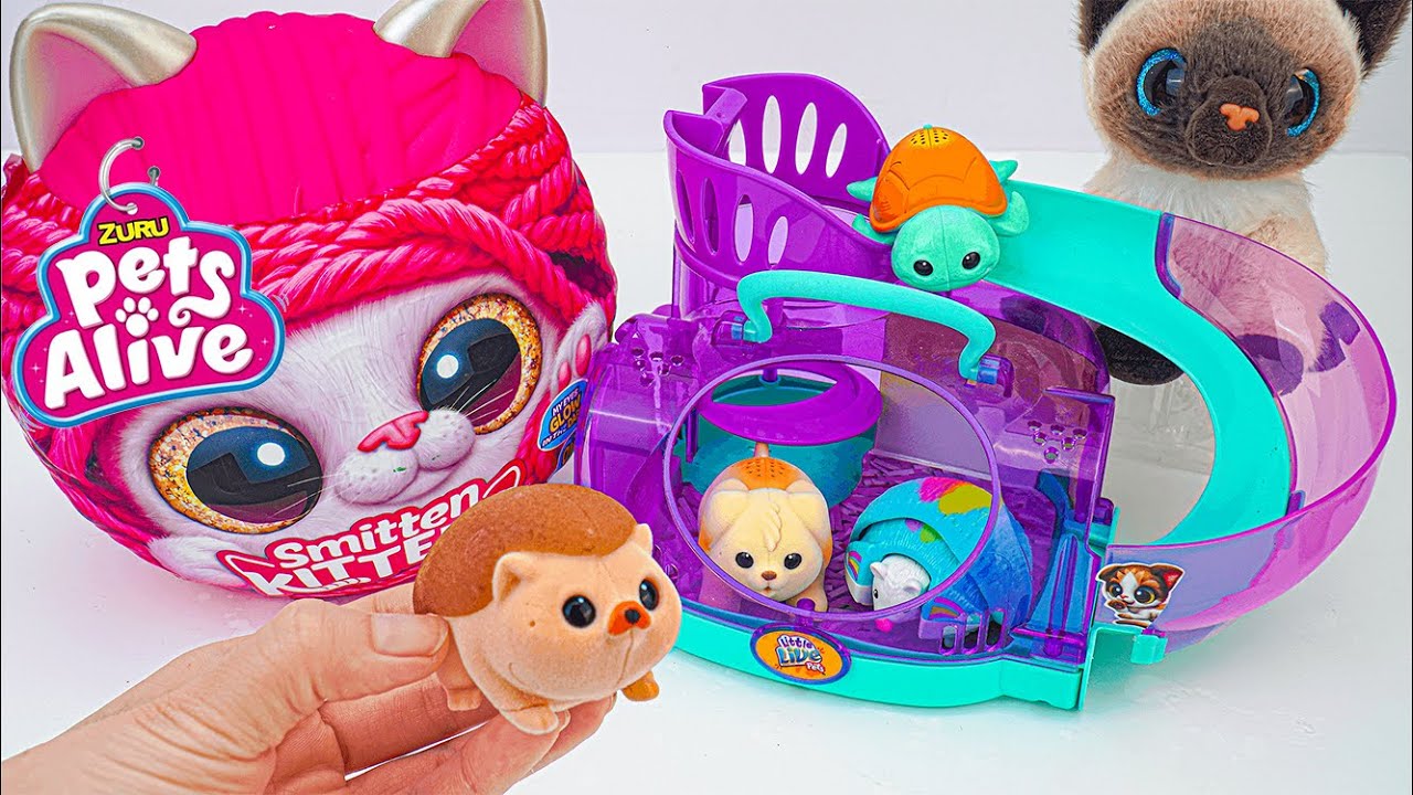[😽toy asmr😽] ZURU Pets Alive Smitten Kittens Surprise & Little Live Pets Toys ASMR ✨ No talking🔇