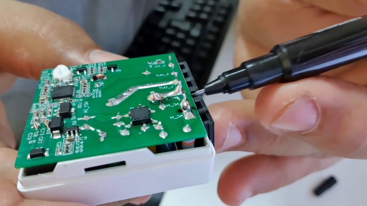 Modificação em um Sonoff Mini para controlar um portão automático (contato seco).