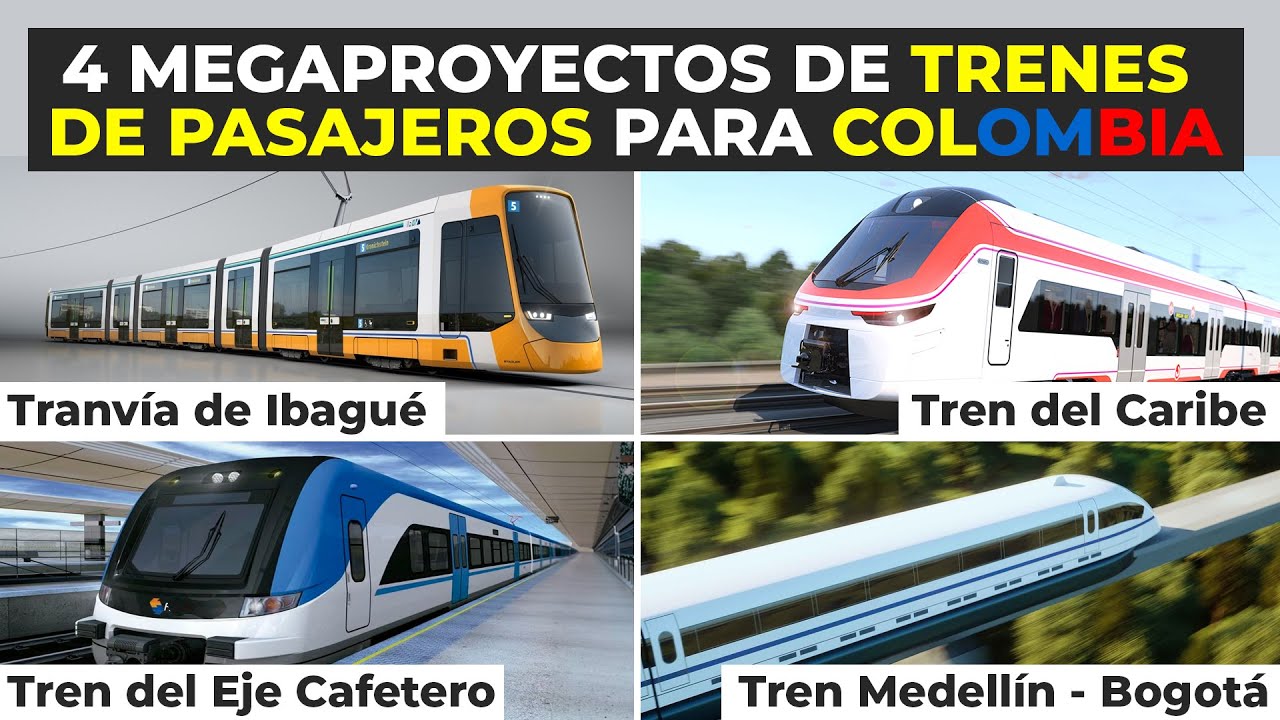 Estos Serán 4 Megaproyectos de Trenes de Pasajeros para Colombia