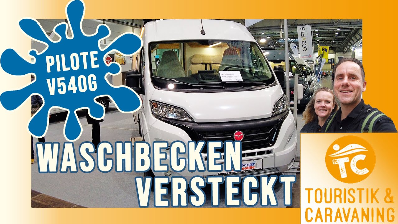 WASCHBECKEN VERSTECKT ! Pilote V540G 2022 • TOURISTIK & CARAVANING LEIPZIG • Kastenwagen | VLOG #46