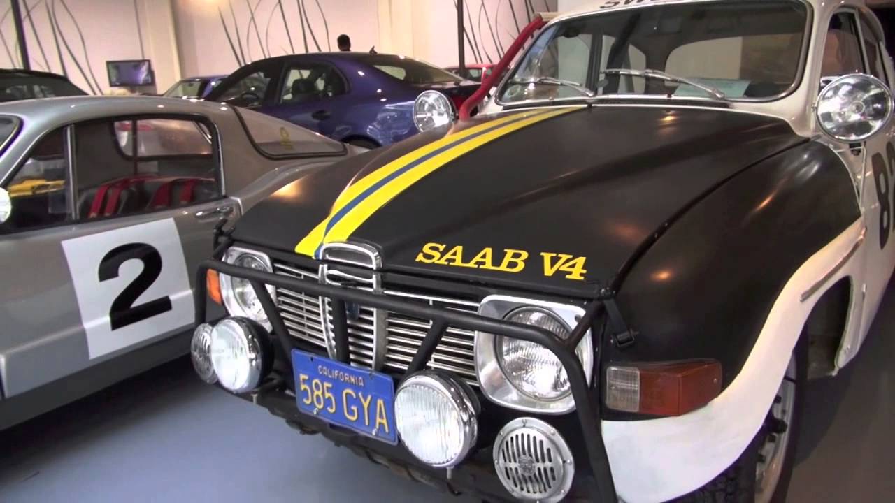 The SAAB rally cars at SAAB Car Museum