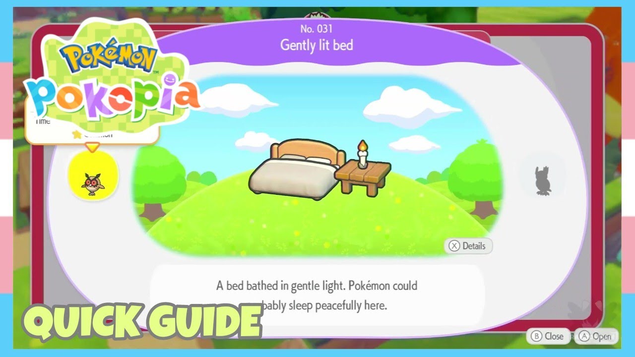 How To Create/Make A Gently Lit Bed Habitat In Pokemon Pokopia | Quick Guide