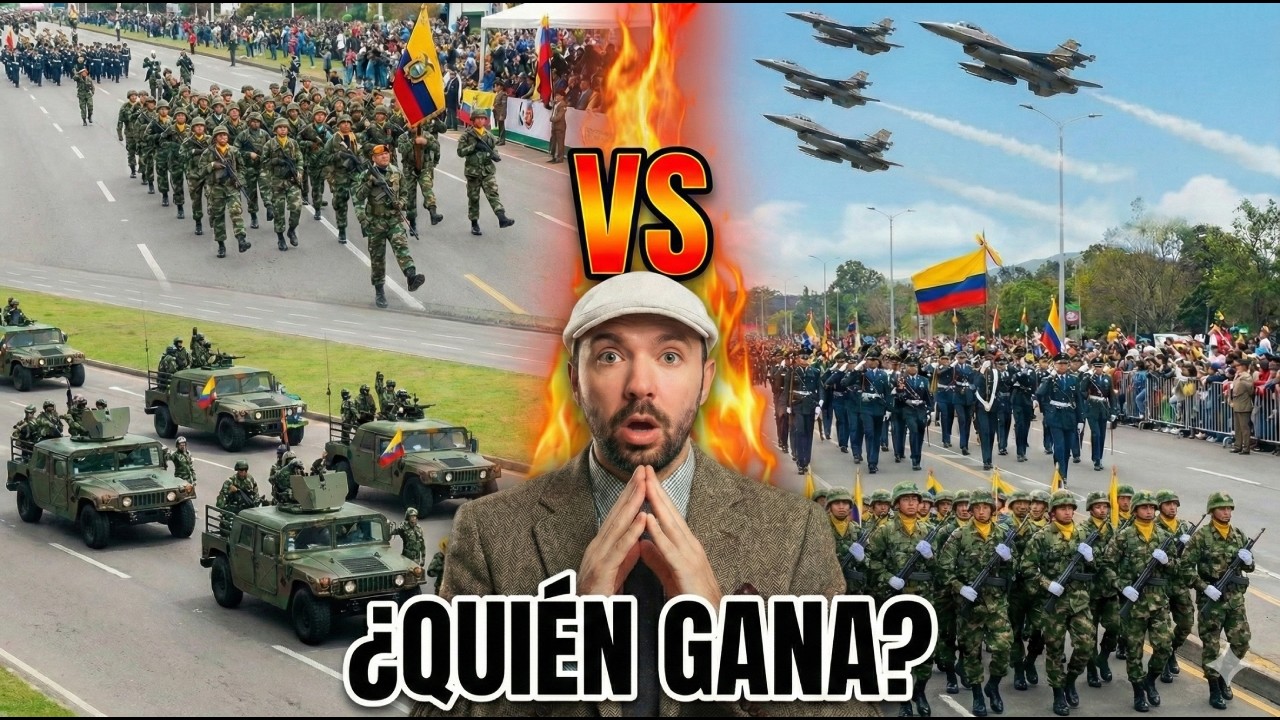ASÍ SE VERÍA UN ENFRENTAMIENTO COLOMBIA–ECUADOR | DESFILE Y PODER MILITAR