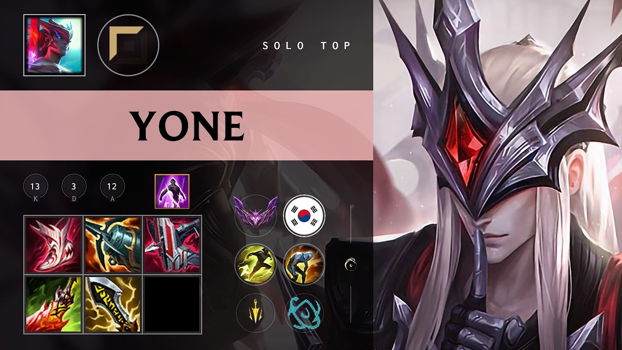 Yone Top vs Yasuo - KR Master Patch 26.10