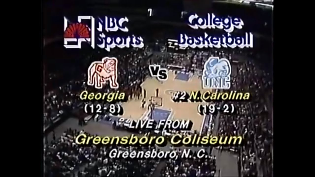 Feb 1982 - Georgia vs North Carolina in Greensboro (Wilkins, Jordan, Worthy)