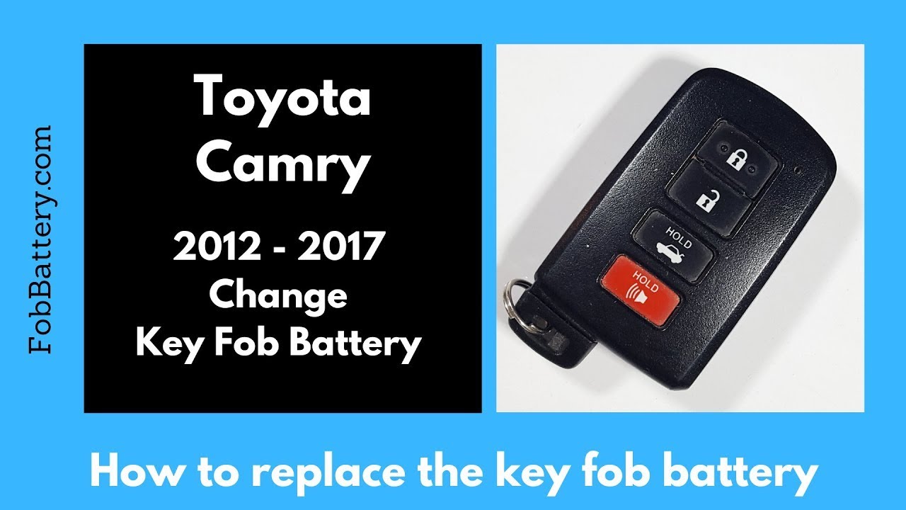 Замена батареи брелока Toyota Camry (2012 - 2017)