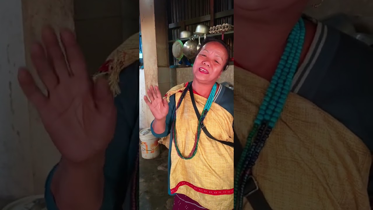 MIDA IS A TRADITIONAL SYSTEM OF APATANI WHERE BRIDE FAMILY MEMBERS ARE BLESSED 