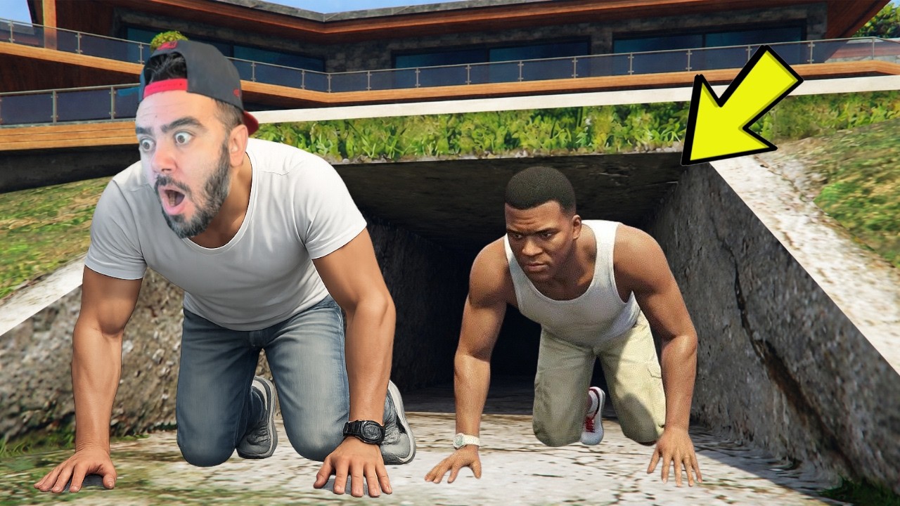 FRANKLININ BAHÇESINDE GIZLI GEÇITI AÇTIK - GTA 5 MODS