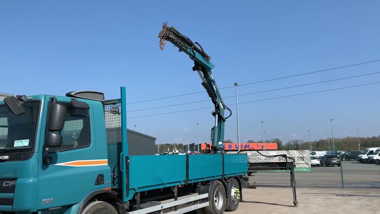 2008 DAF CF 75.310 6X2 DROPSIDE C/W ATLAS 165.2E EXTENDABLE CRANE