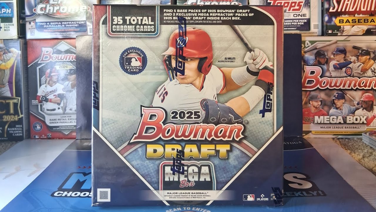🎣🤿 TAKING THE PLUNGE AGAIN 🎣🤿!!! 2025 BOWMAN DRAFT MEGA BOX!!!🔥🔥🔥 