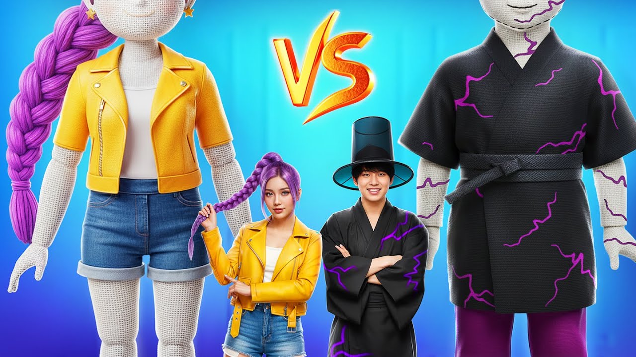 Nous avons construit une Rumi GÉANTE de Huntrix ! Les Chasseurs de Démons K-Pop dans la vraie vie !