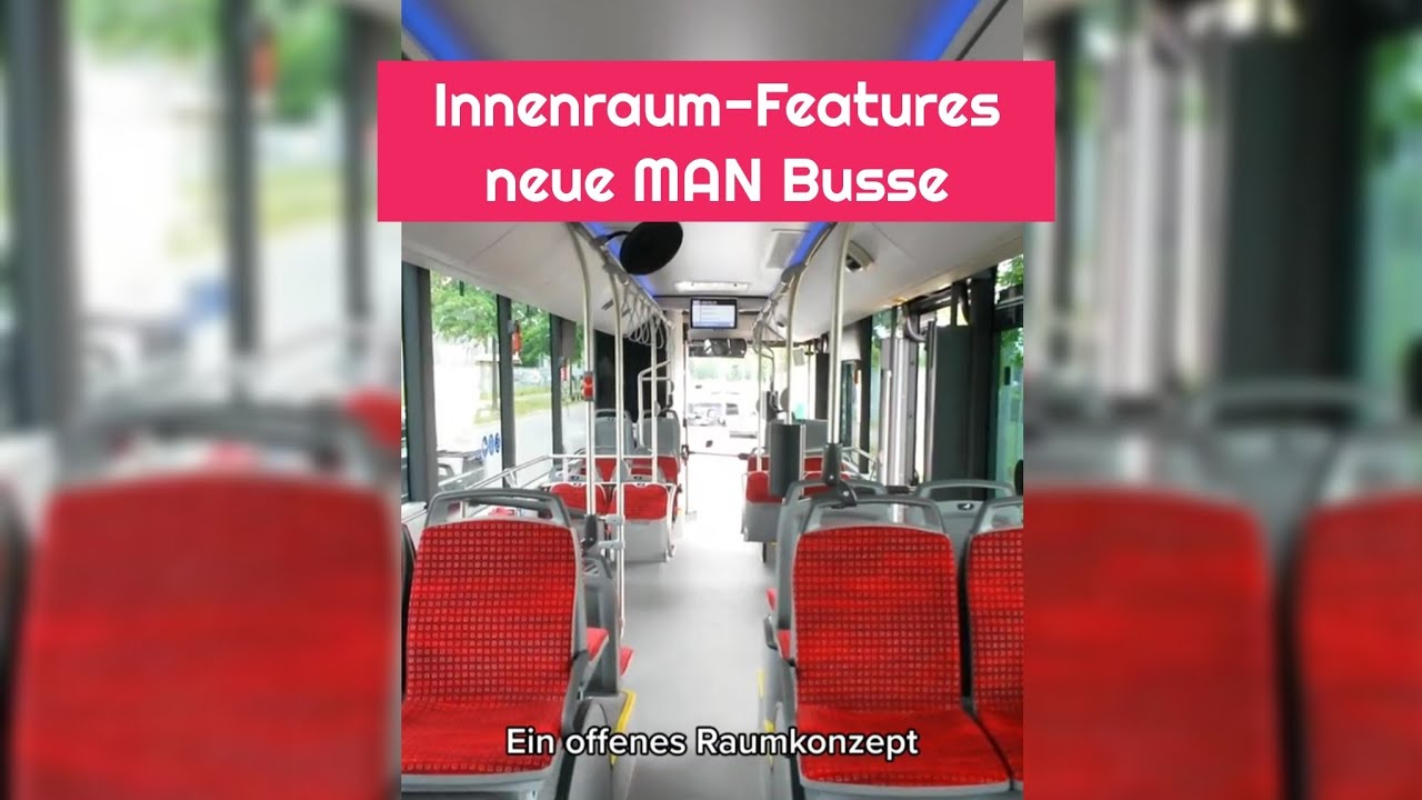 Blick in die neuen MAN New Lion's City Busse (20er Serie) der BSVG - Neue Highlights im Innenraum