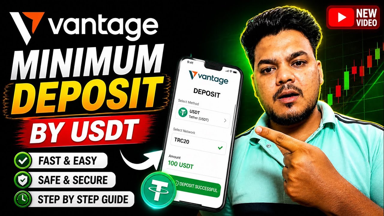 How to Deposit USDT On Vantage | crypto deposit | forex trading 