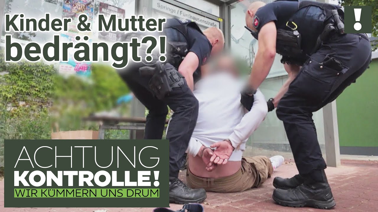 Betrunkener Mann bedrängt KINDER?! Ist er POLIZEIBEKANNT? | Achtung Kontrolle