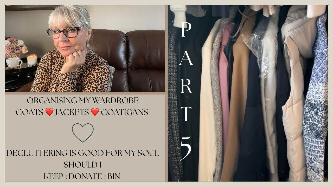 FINAL WARDROBE DECLUTTER PART 5 ❤️ COATS AND JACKETS ❤️ KEEP / DONATE / BIN ❤️