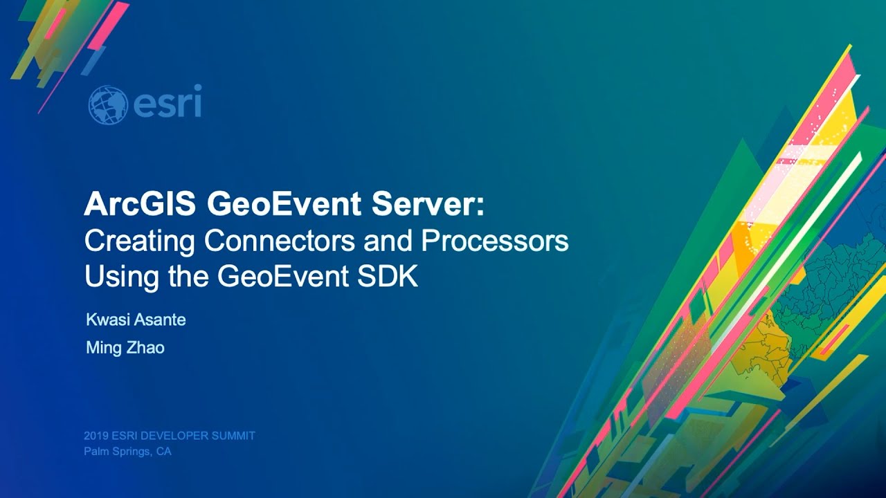 ArcGIS GeoEvent Server: Creating Connectors & Processors using the GeoEvent SDK