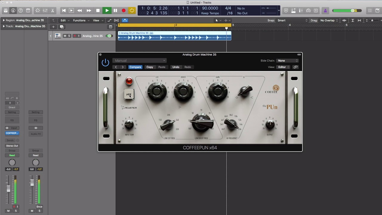 Acustica Audio Coffee The Pun | Free Pultec Style EQ, Preamp
