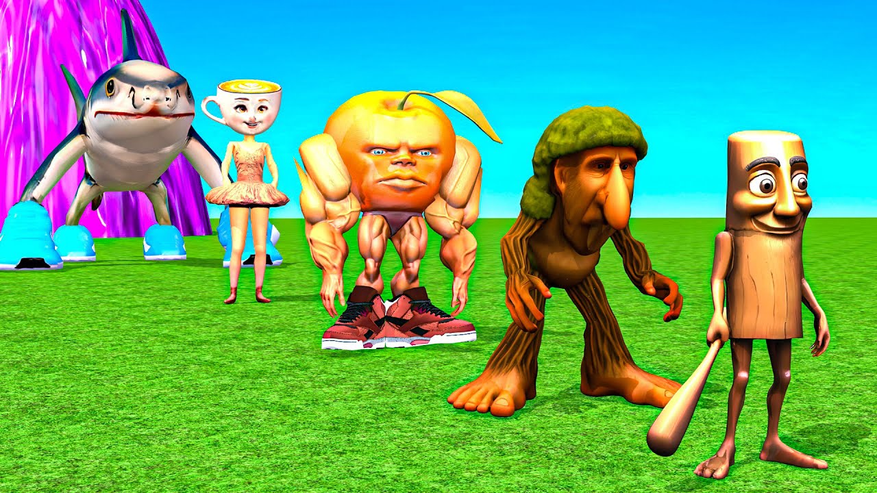 Let's go!Long Slide Game with Cow Elephant Gorilla Hippopotamus Tiger 3d Animal Game Funny 3dAnimals