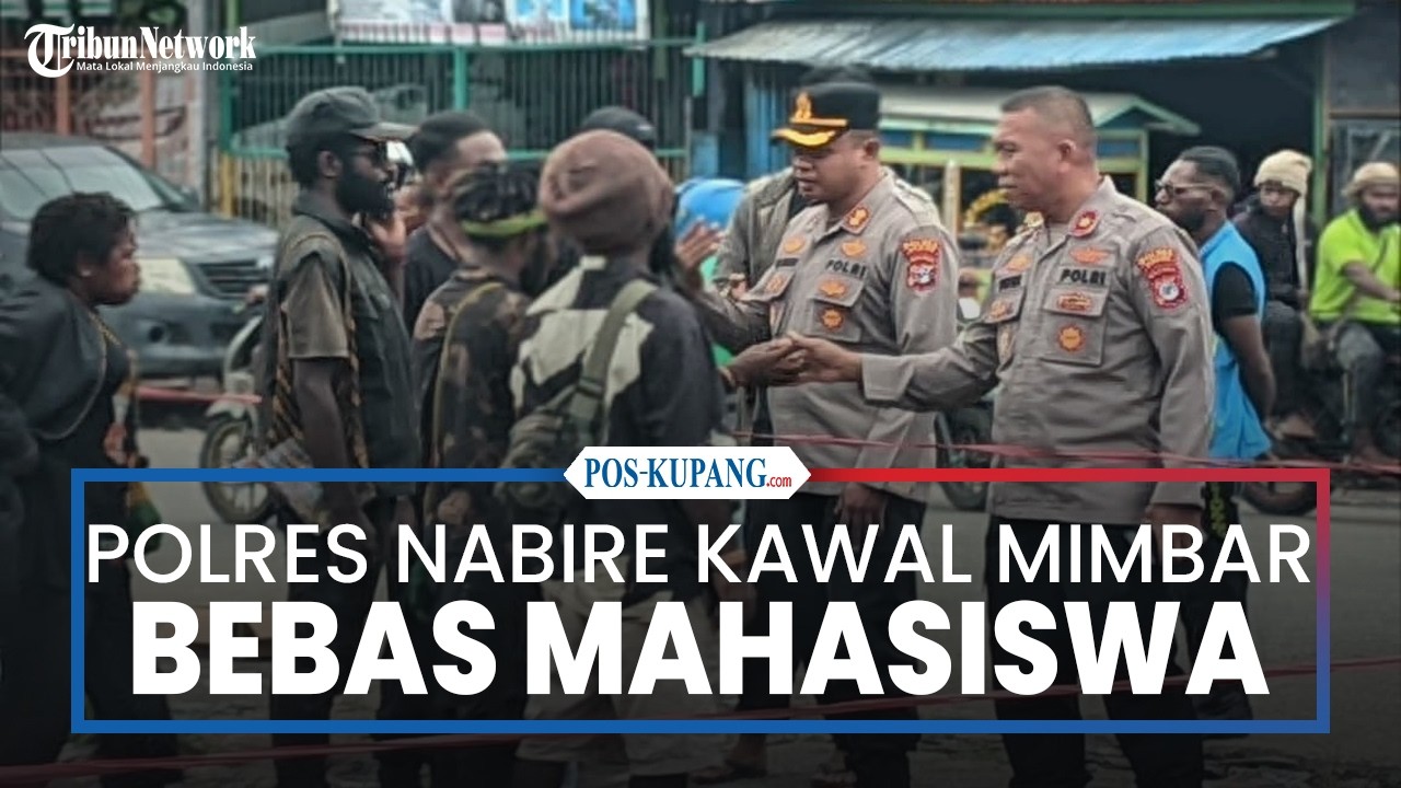 Polres Nabire Kawal Mimbar Bebas Mahasiswa di Papua Tengah