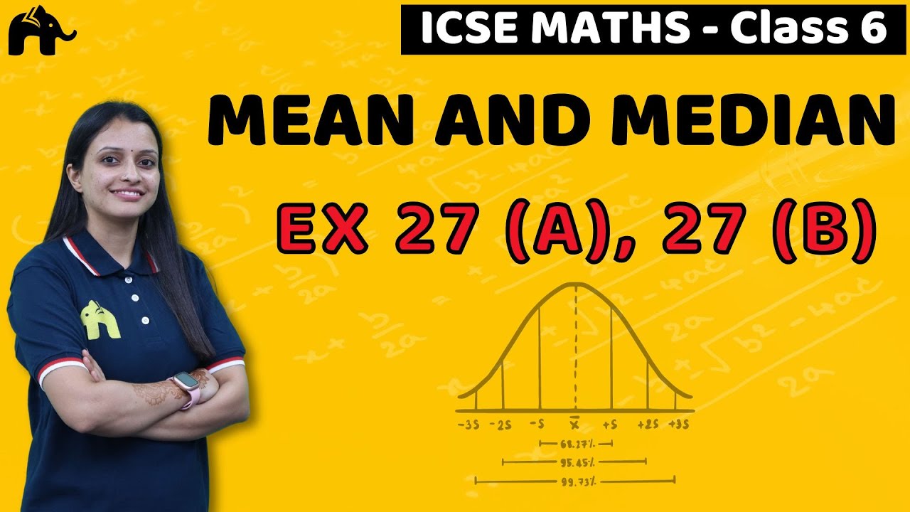 Mean and Median Class 6 ICSE Maths | Selina Chapter 27 | Ex 27 (A), 27 (B)