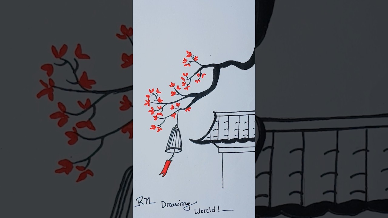 Japanese House Drawing | Aesthetic Architecture Art🎨