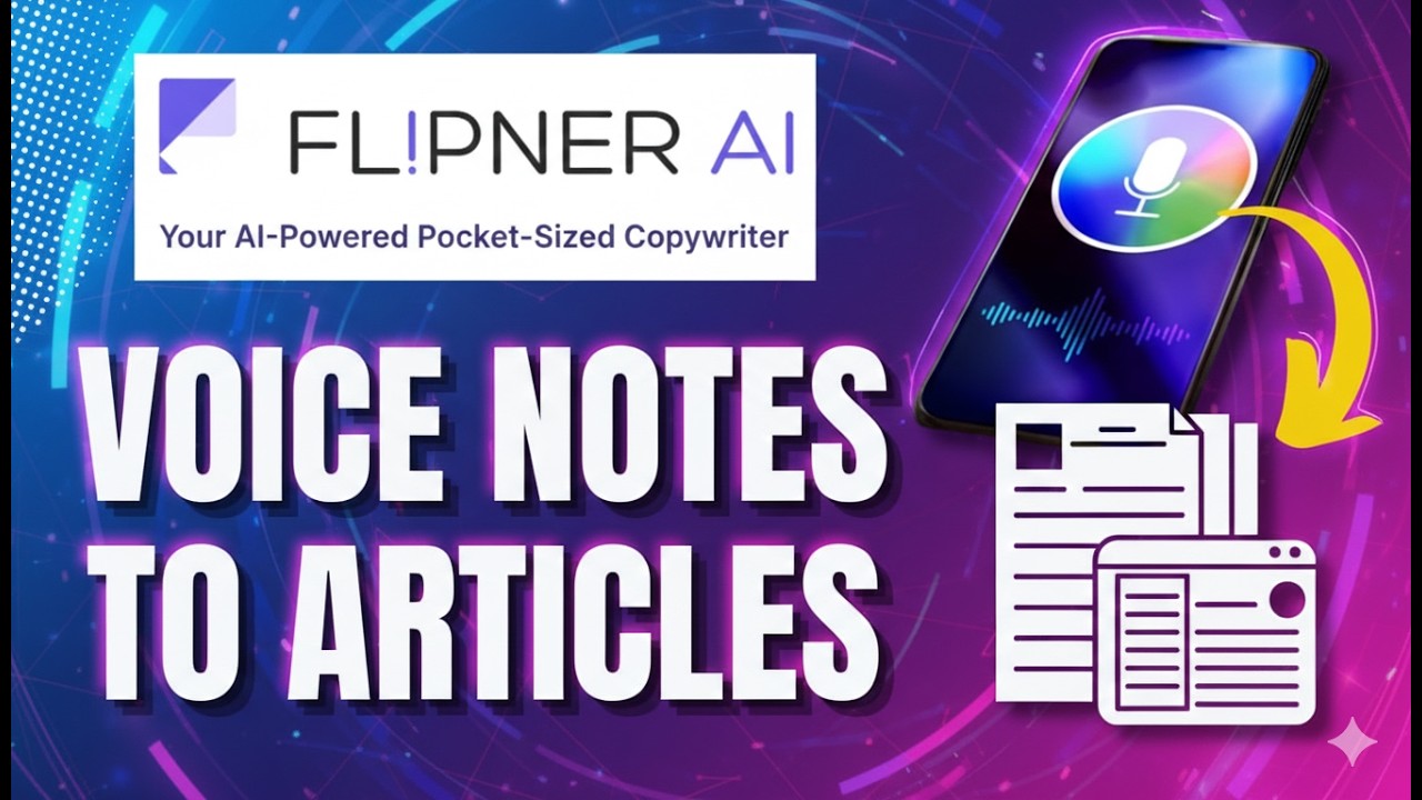 This AI Instantly Turns Voice Notes into Full Articles