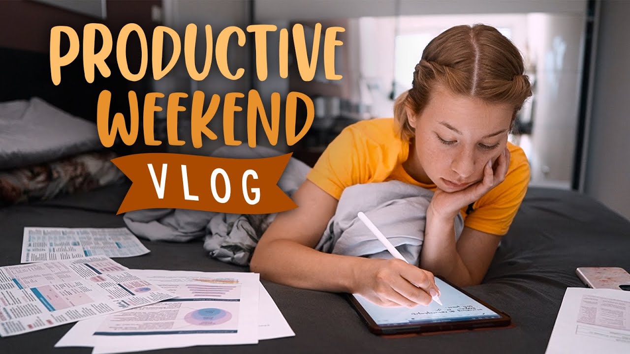 PRODUCTIVE WEEKEND Vlog - Lernen für 1. Klausur im neuen Studium, weitere Kommilitonin kennenlernen