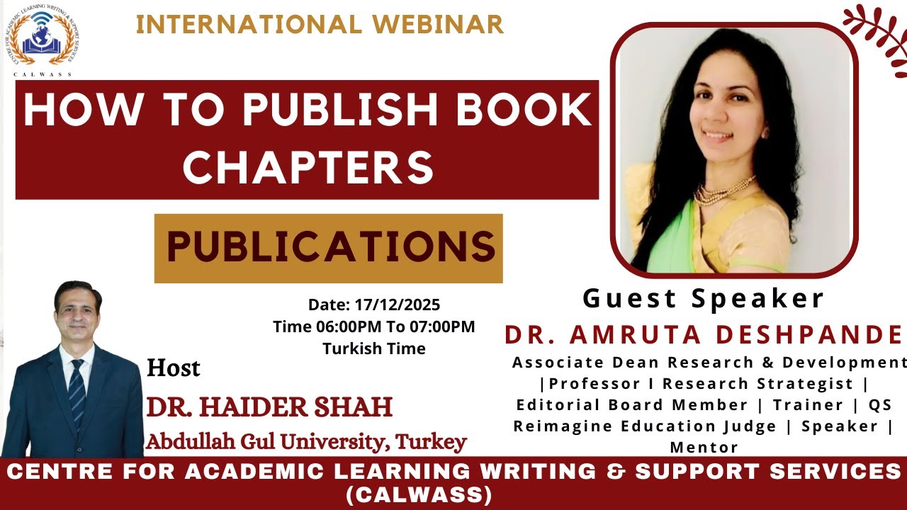 How To Publish Book Chapters!