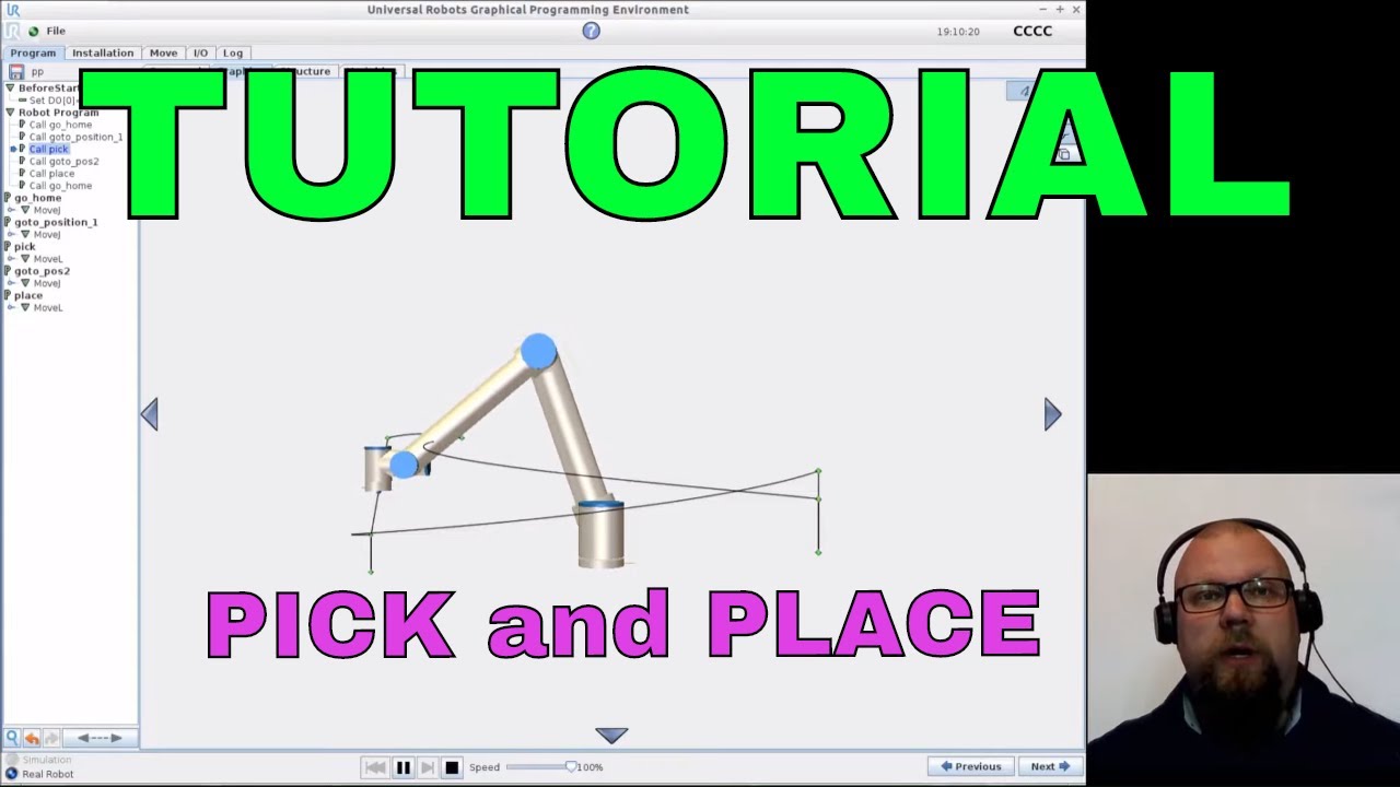 Universal Robots Pick and Place using subprograms (2019)