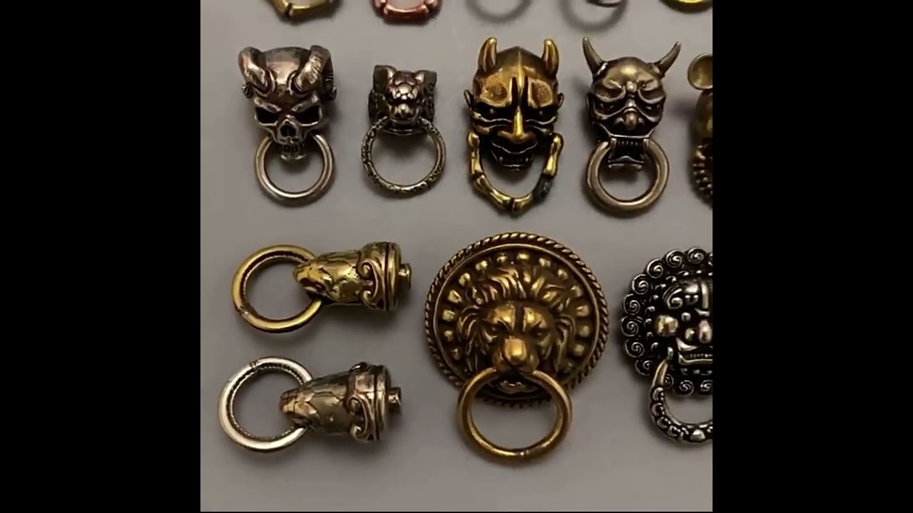 Concho with ring Oriental mysterious elements. Screw back style easy for setting up