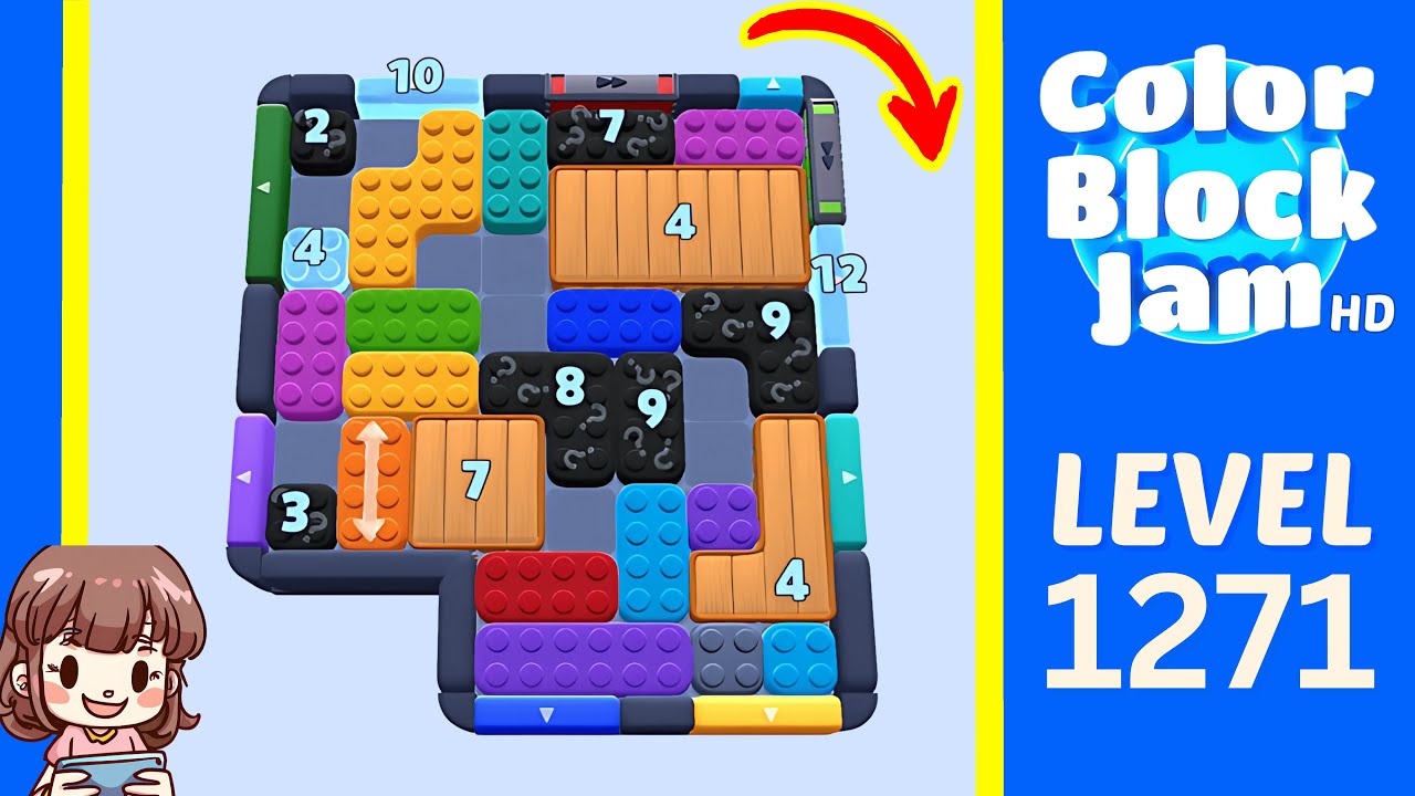 Color Block Jam Level 1271 Solution Walkthrough