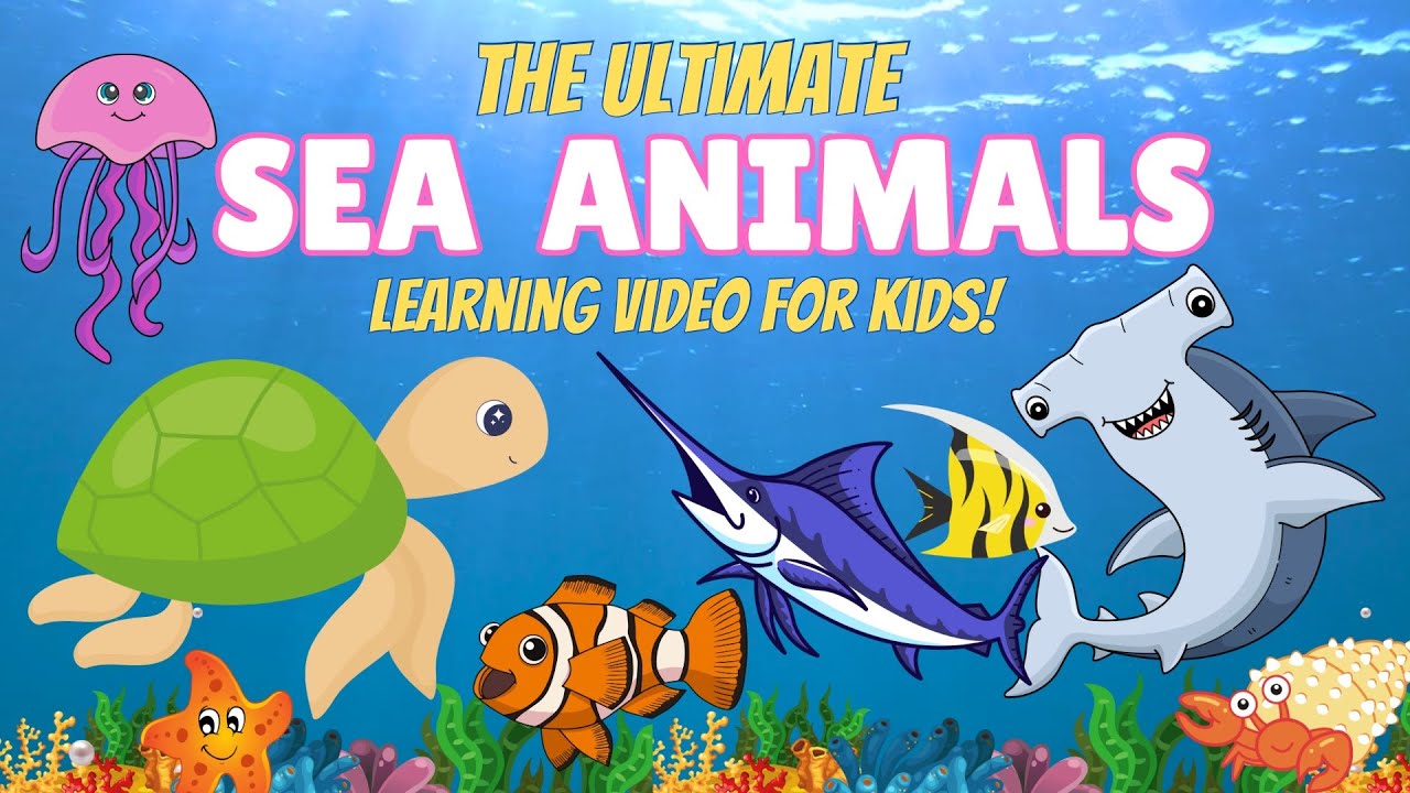 The Most FUN Sea Animal Video for Kids! Amazing Ocean Facts & Fun Names!