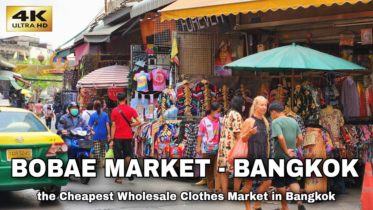 [4K] Walking Bangkok Bobae Market (Morning) | Cheap Clothes in bangkok | Thailand 2023