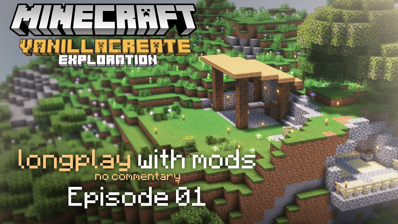 Майнкрафт 1.19.2 CREATE мод - выживание на сборке VCE (без комментариев) Ep.01