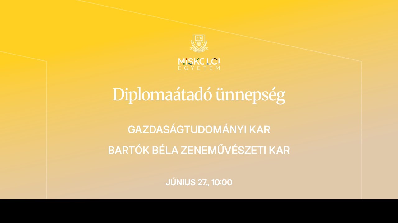 Diplomaátadó ünnepség: GTK, BBZK