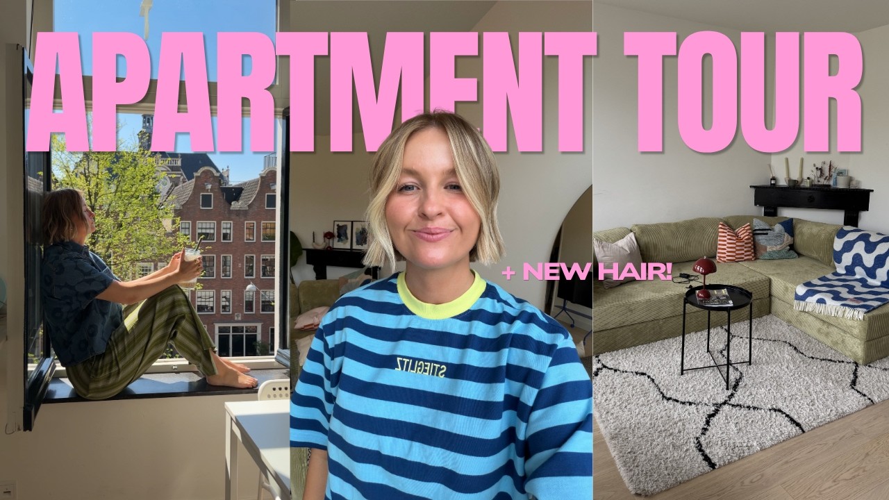 Amsterdam apartment & closet tour | hosting my friends + new hair!