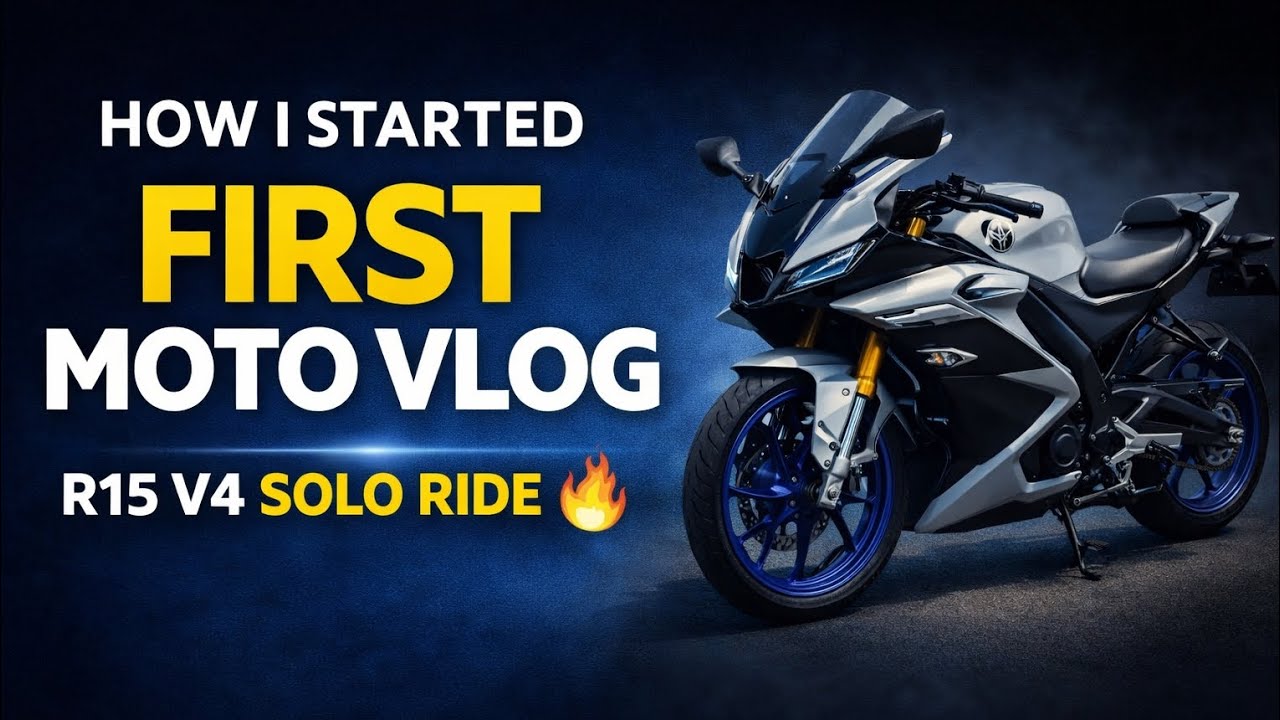 My First Moto Vlog 🏍🔥 | R15 V4 Solo Ride