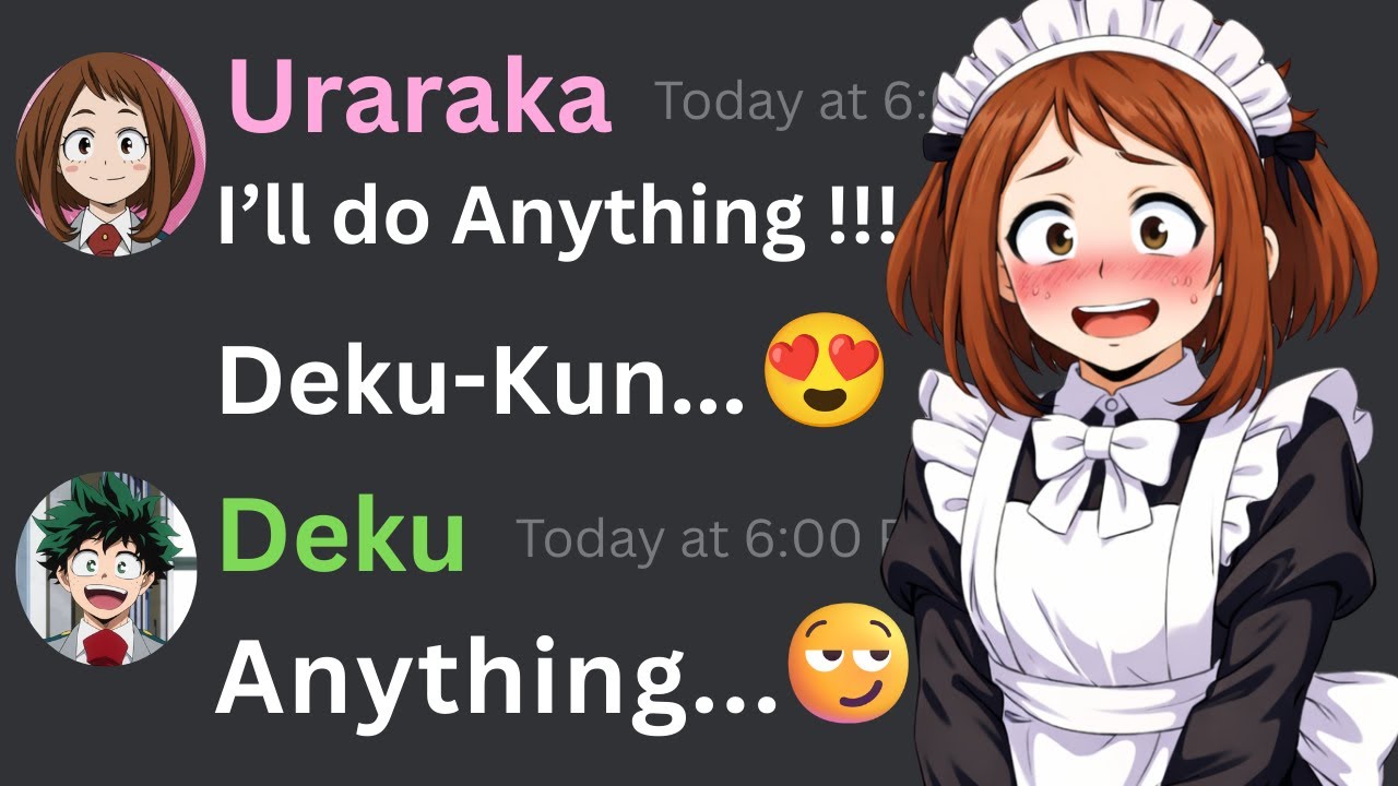 If Uraraka Couldn’t Say NO to Deku for ONE DAY...😍